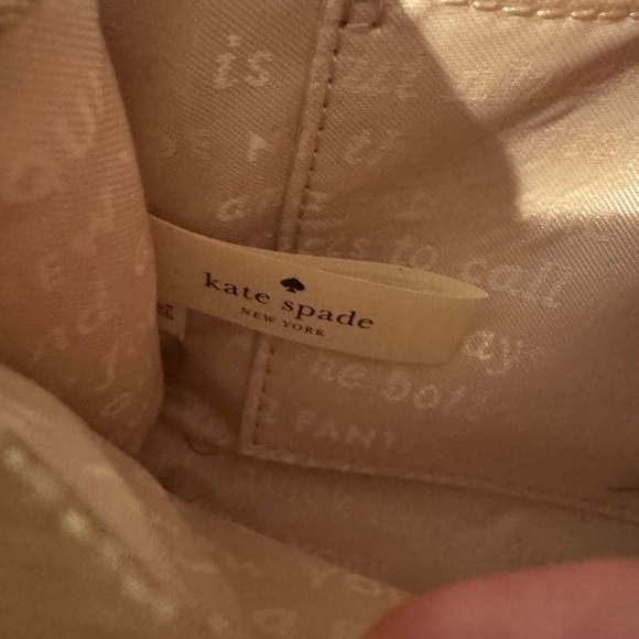 Kate Spade Gold Glitterbug Cami Convertible Crossbody Bag. GUC. - Picture 7 of 7